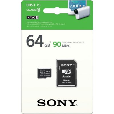 Sony microSDXC 64GB UHS-I U1 SR64UYA – Zbozi.Blesk.cz
