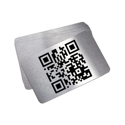 Šperky4U Nerezová dveřní tabulka s laserovou QR kódu - DD0001-QR – Zboží Mobilmania