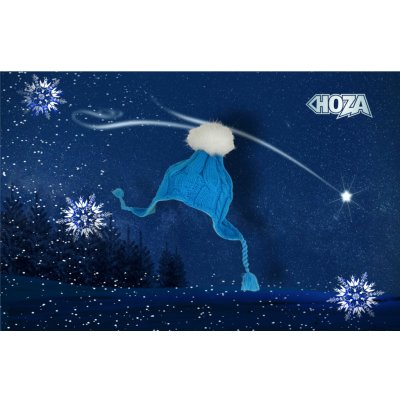 Hoza čepice s copánky HC005 tyrkys – Hledejceny.cz