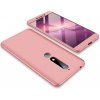 Pouzdro a kryt na mobilní telefon Nokia PROTEMIO 9831 360° Ochranný obal Nokia 6.1 růžový