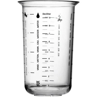 Kuchyňská odměrka MIX-IT 1 l, čirá, plast, RIG-TIG – Zboží Mobilmania