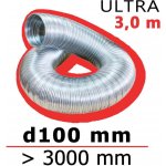 Mikawi Flextube Flexibilní hliníkové potrubí 100 mm x 3100 mm 59-1868 – Hledejceny.cz