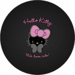 Jedlý papír Hello Kitty s mašlí na černém pozadí 19,5 cm – Hledejceny.cz