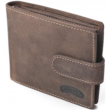 Pánská kožená peněženka Nivasaža N34-HNT-BR hnědá
