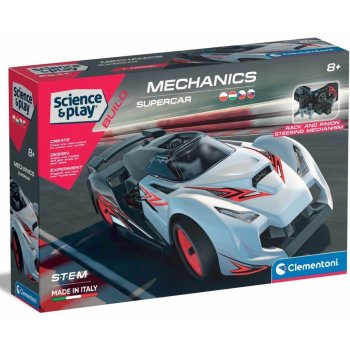 CLEMENTONI Science&Play Mechanická laboratoř Závodní auto Supercar