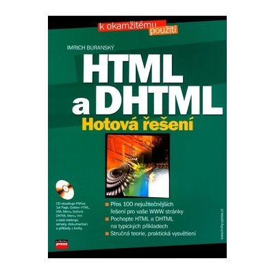 HTML a DHTML Hotová řešení + CD – Hledejceny.cz