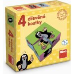 Dino obrázkové kostičky Krteček 4 kostky – Hledejceny.cz