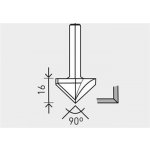 Festool HW S8 D32/90° Fréza na sádrokarton HW, stopka 8 mm 491001 – Zboží Dáma