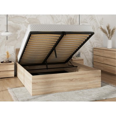 AMI Nábytek DM1 s roštem a úložným prostorem dub sonoma – Sleviste.cz