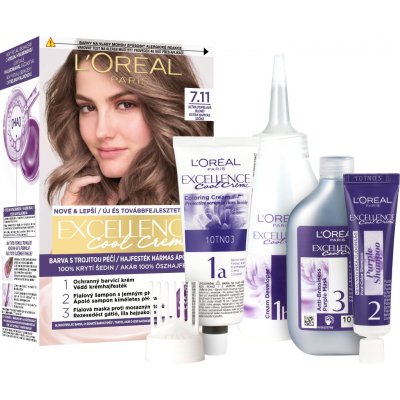 L´Oréal Excellence Cool Creme 7.11 Ultra popelavá blond – Zboží Dáma