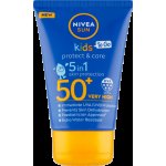 Nivea Sun Kids Protect & Care SPF50 5v1 mléko na opalování 50 ml – Sleviste.cz