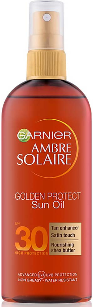 Garnier Ambre Solaire Golden Protec olej na opalování SPF30 150 ml od 276  Kč - Heureka.cz