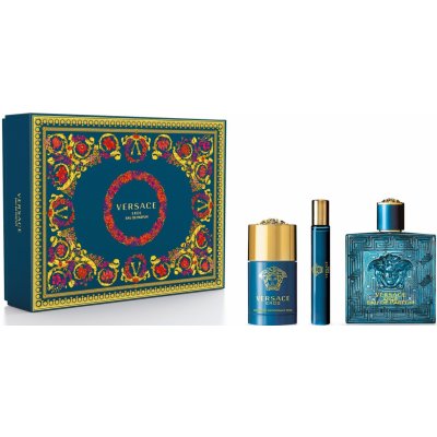 Versace Versace Eros Parfum SET: Parfum 100 ml + Deodorant stick 75ml + Parfum 10 ml – Zbozi.Blesk.cz