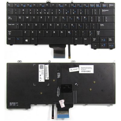 klávesnice pro notebook Dell Latitude E7440 E7420 E7240 černá US podsvit