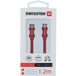 Swissten 71525206 USB-C / Apple Lightning, datový, 1,2m, červený – Zboží Mobilmania