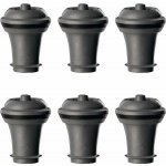 Vacu Vin Vakuové uzávěry, šedé, 6ks - VacuVin – Zboží Dáma