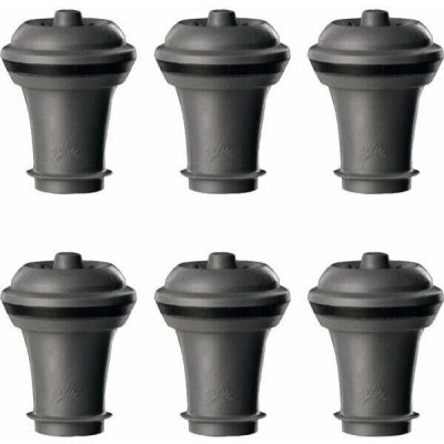 Vacu Vin Vakuové uzávěry, šedé, 6ks - VacuVin – Zboží Dáma