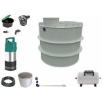 Mravec Plast Nádrž na dešťovou vodu s čerpadlem samonosná kruhová 10 m³ – Zboží Mobilmania