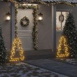 zahrada-XL Vánoční světelná dekorace s hroty Stromek 115 LED diod 90 cm – Hledejceny.cz