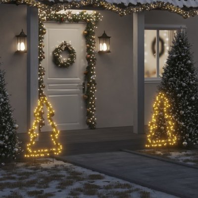 zahrada-XL Vánoční světelná dekorace s hroty Stromek 115 LED diod 90 cm – Hledejceny.cz