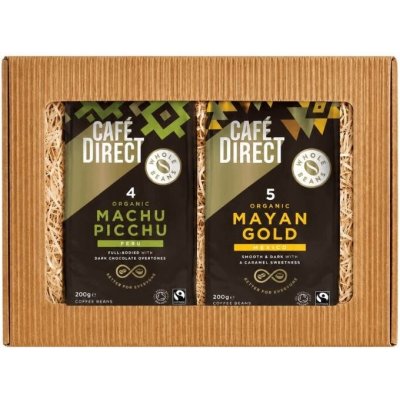 Cafédirect BIO dárkový balíček Machu Picchu a Mayan Gold SCA 82 kávy zrnková 2 x 0,2 kg – Hledejceny.cz
