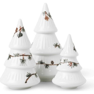 Porcelánové stromečky Hammershoi Christmas set 3 Kähler – Hledejceny.cz