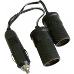 HP Autozubehör Dvojitý rozdělovač Proudová zatížitelnost (max.)=10 A Vhodný pro Autozásuvka 12 V Rozbočovač 12 V, 24 V