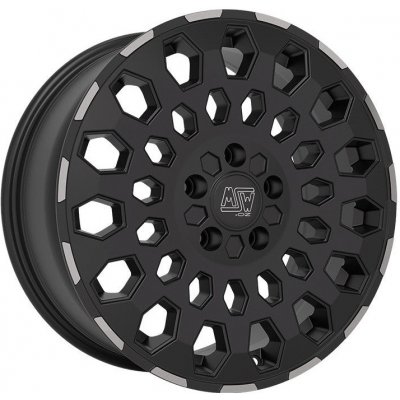 MSW 99 8x18 5x120 ET53 matt black lip polished – Hledejceny.cz