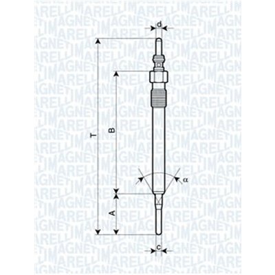 MAGNETI MARELLI Žhavicí svíčka 062900061304 – Zboží Mobilmania