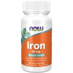 NOW Iron Bisglycinate železo chelát Ferrochel 18 mg x 120 rostlinných kapslí – Zboží Mobilmania