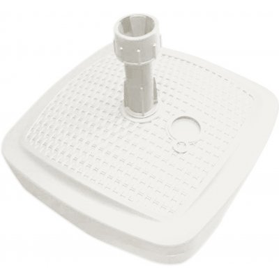 Patio 38252 Bílý plastový podstavec na zahradní slunečník 39 x 39 cm, 12 l – Zboží Mobilmania