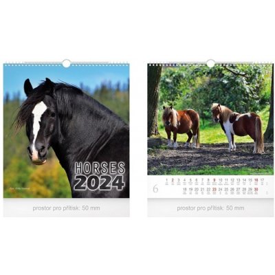 Malý Horses nástěnný 2024 – Zboží Mobilmania