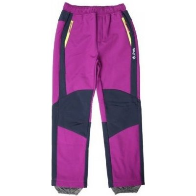 Wolf B2296 Softshellové kalhoty s fleecem fialové – Zboží Mobilmania