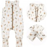 ESITO Spací pytel s nohavicemi Forest animals bílá – Zboží Mobilmania