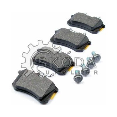 Sada brzdových destiček, kotoučová brzda ŠKODA Original OEM JZW 698 451 | Zboží Auto