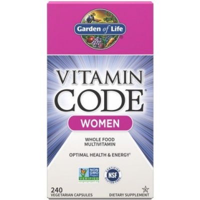 Garden of Life Raw Vitamin Code Women Multivitamín pro ženy 240 kapslí