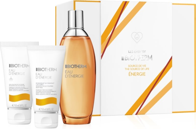 Biotherm Eau D’Énergie Eau D’Énergie toaletní voda 100 ml + Eau D’Énergie osvěžující sprchový gel 50 ml + Eau D’Énergie parfémované tělové mléko 50 ml