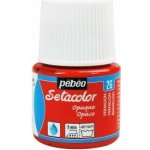 Pebeo Setacolor Opaque č.26 červená rumělka 45 ml – Hledejceny.cz