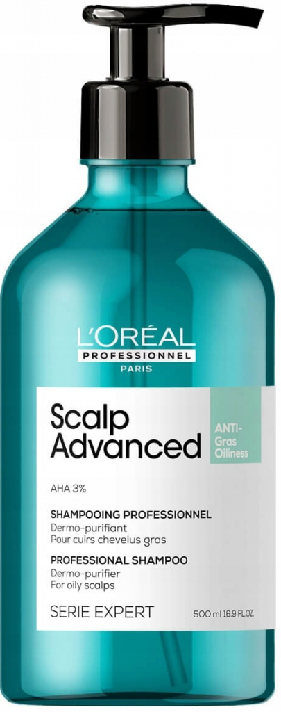 L\'Oreal Professionnel Serie Expert Scalp Advanced Shampoo čistící šampon pro mastnou pokožku hlavy 500 ml
