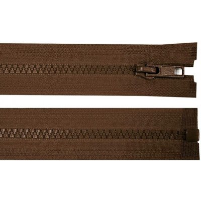 Kostěný zip šíře 5 mm délka 85 cm bundový 304 hnědá čokoládová – Hledejceny.cz
