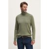 Pánský rolák Pepe Jeans svetr z vlněné směsi NEW ANDRE TURTLE NECK pánský svetr lehký s golfem PM702470 zelená