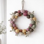 Gry & Sif Plstěný velikonoční věnec Gulia – Zboží Dáma