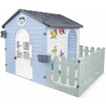 Mochtoys Zahradní domek modrobílý s plotem – Zboží Dáma