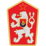 Samolepka znak ČSSR 8,5 x 6 cm - barevná – Sleviste.cz