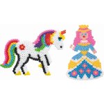 Destičky pro zažehlovací korálky 10 ks - princezna a jednorožec – Zbozi.Blesk.cz