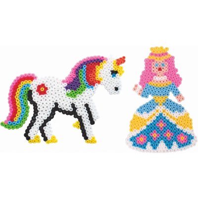 Destičky pro zažehlovací korálky 10 ks - princezna a jednorožec – Zbozi.Blesk.cz