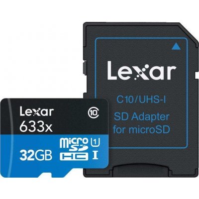 Lexar microSDHC UHS-I 32GB LSDMI32GBB633A – Zboží Mobilmania