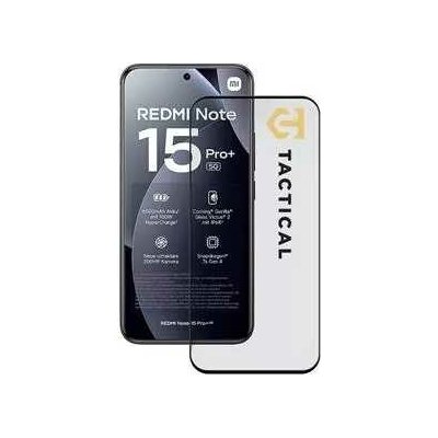 Tactical Glass Shield 5D sklo pro Xiaomi Redmi Note 15 Pro+ Black 8596311296680 – Zboží Živě