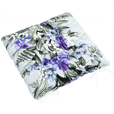 Bellatex Gita prošívaný Fialová, Šedá, Bílá 40 x 40 cm – Sleviste.cz