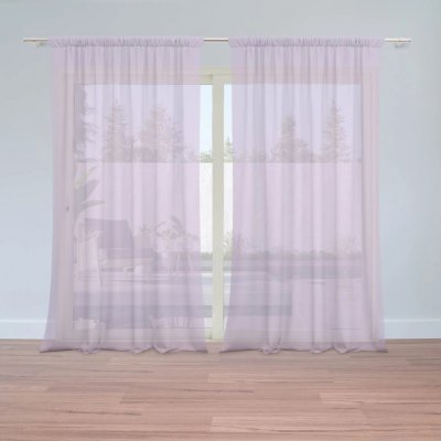 Sablio Záclony Světle fialová: 2ks 150x250cm – Hledejceny.cz
